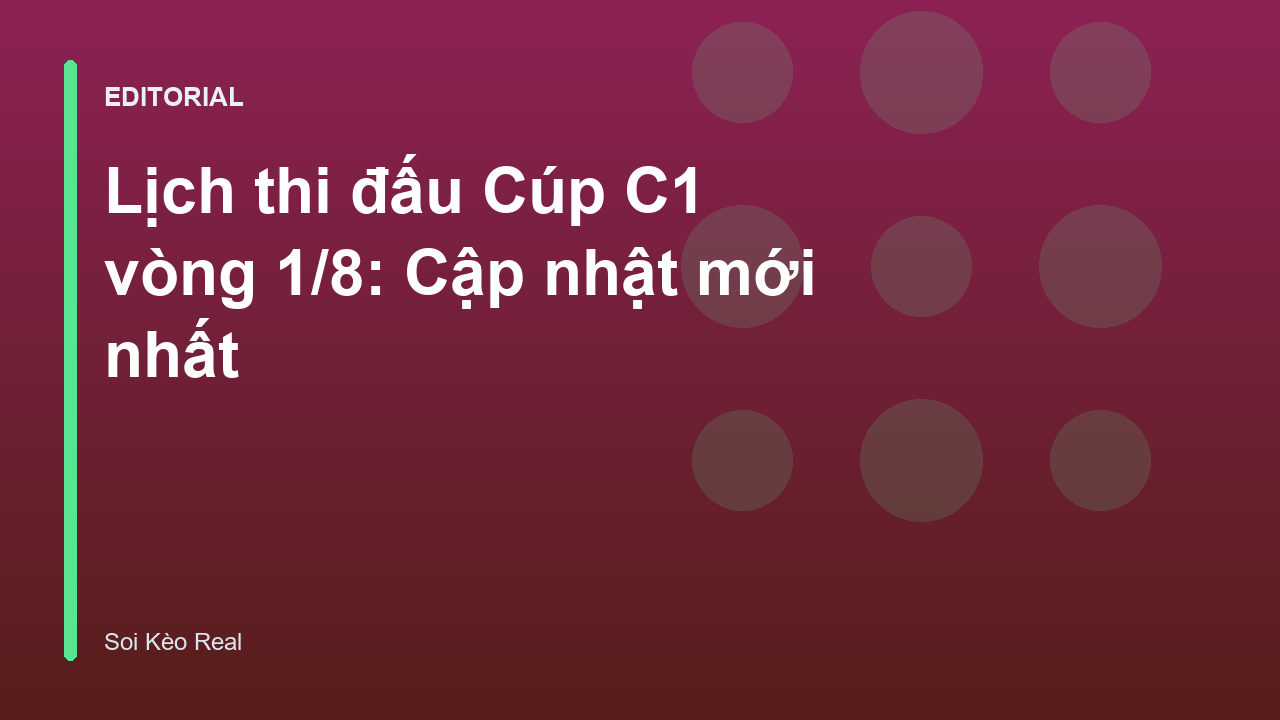 Lịch thi đấu Cúp C1 vòng 1/8